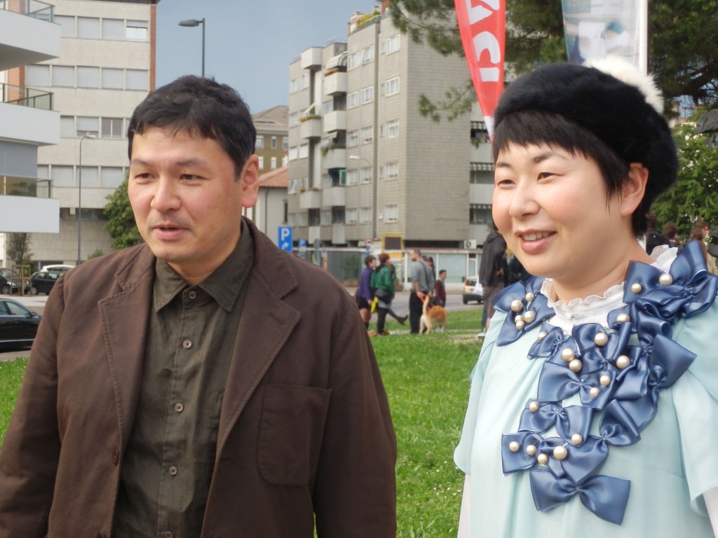 Il regista giapponese Fujita Yosuke e l'attrice Oshima Miyuki. © Maria Tatsos
